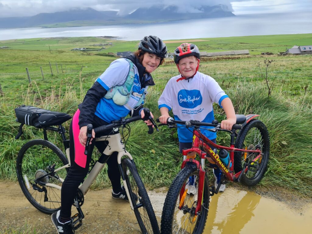 A photo of Mandy and Dexter on Orkney