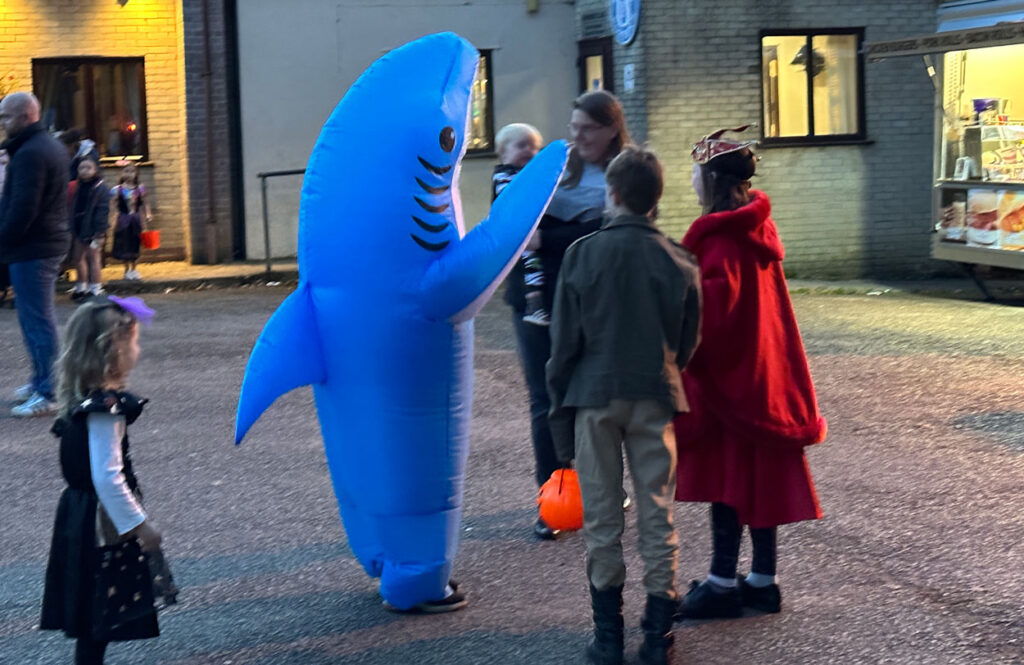 A photo of Shark in the car park.
