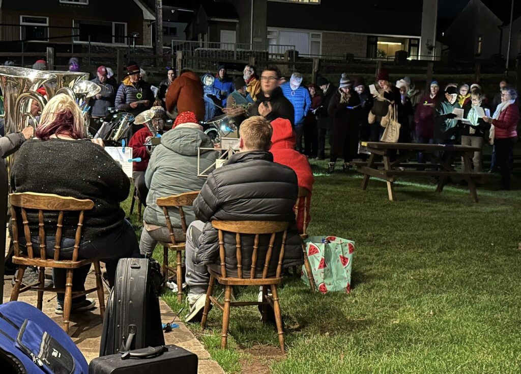 A photo of the Christmas Carol event.