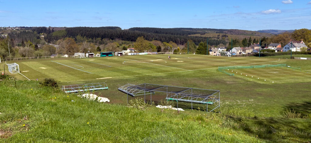 A photo of the sports filed before the games