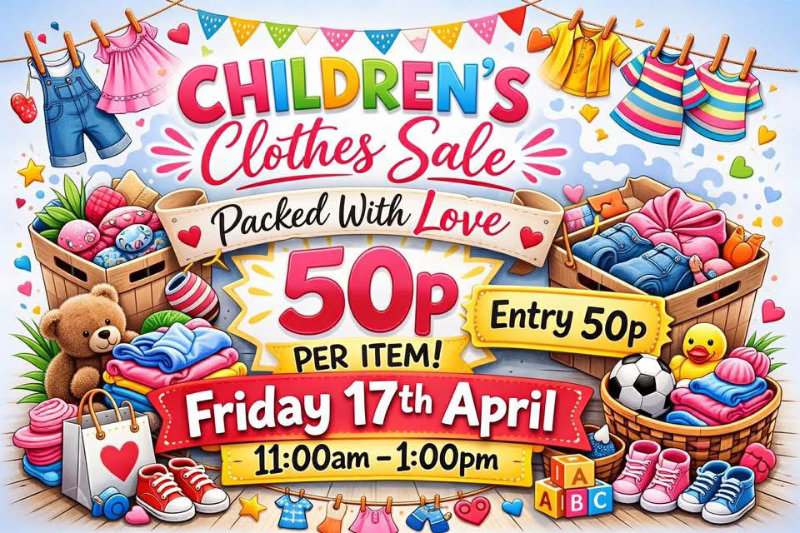 Poster for the Children's Clothes Sale