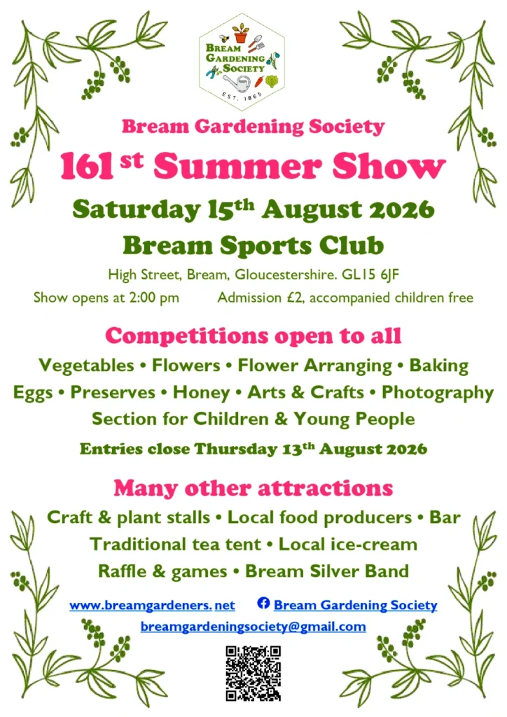 A poster for Bream Summer Show - 15 August 2026